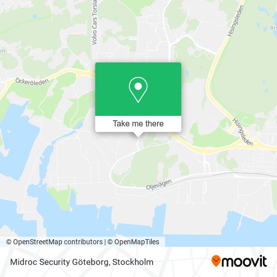Midroc Security Göteborg map