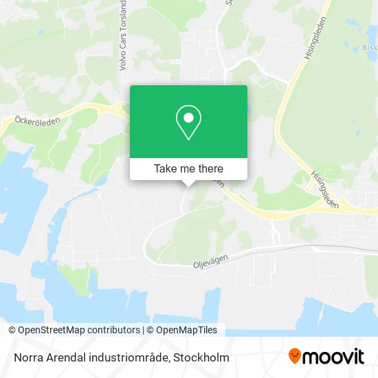 Norra Arendal industriområde map