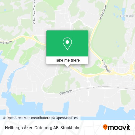 Hellbergs Åkeri Göteborg AB map