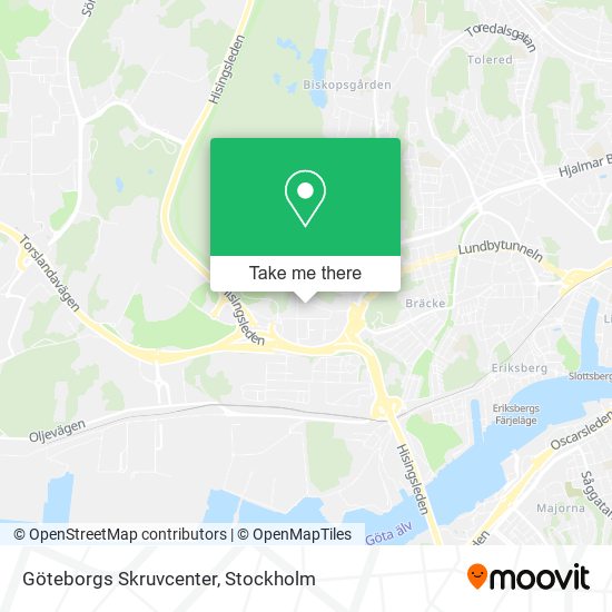 Göteborgs Skruvcenter map