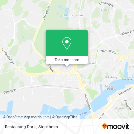 Restaurang Doris map