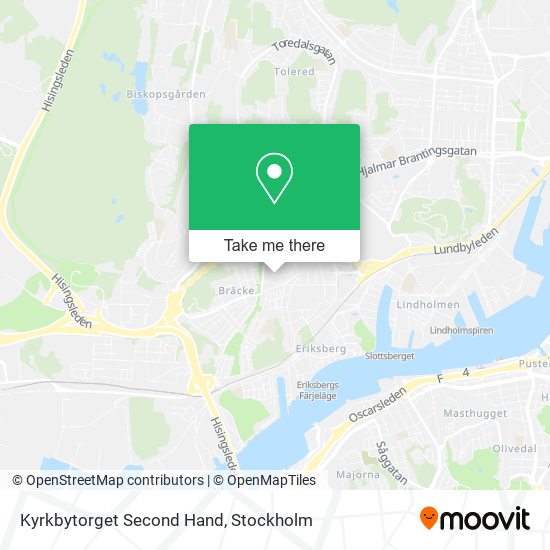 Kyrkbytorget Second Hand map