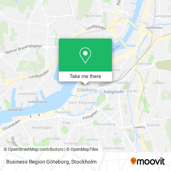 Business Region Göteborg map