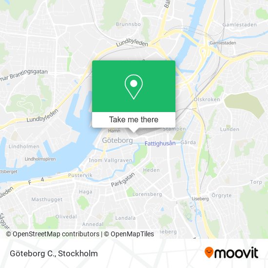 Göteborg C. map