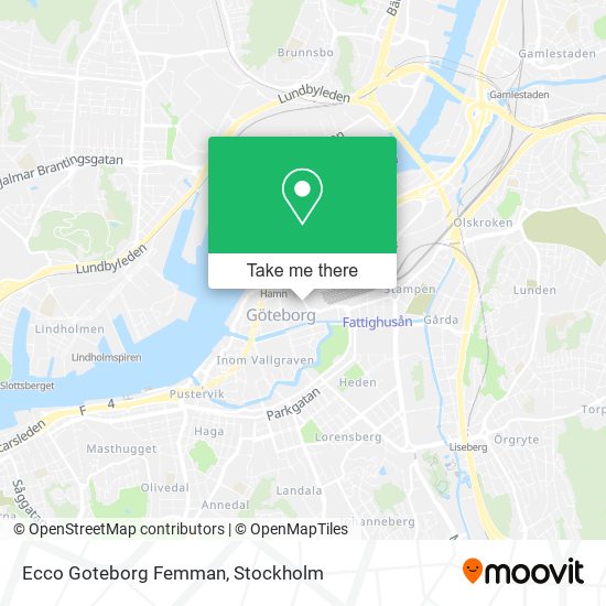Ecco Goteborg Femman map