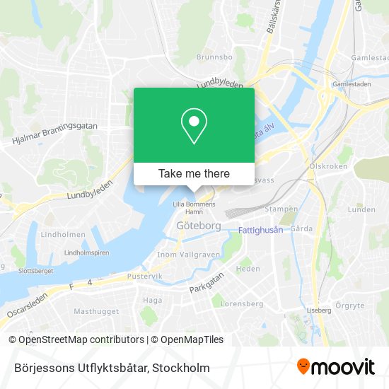 Börjessons Utflyktsbåtar map