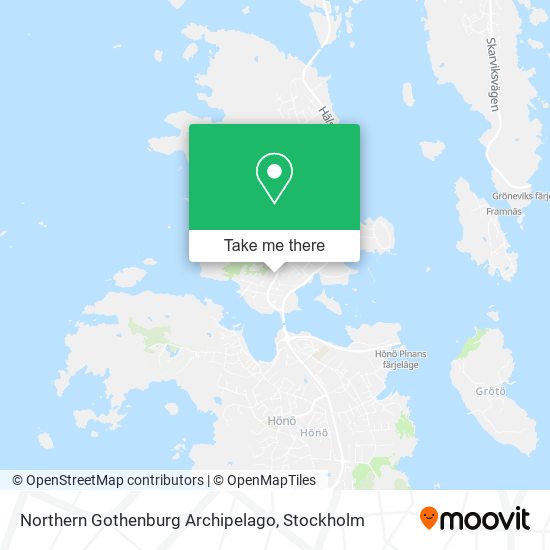 Northern Gothenburg Archipelago map