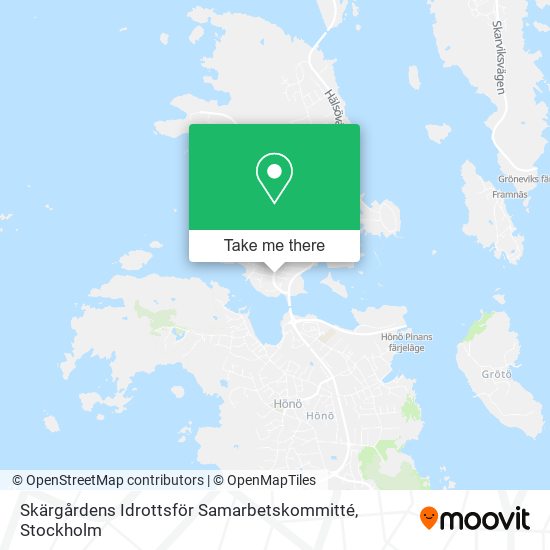 Skärgårdens Idrottsför Samarbetskommitté map