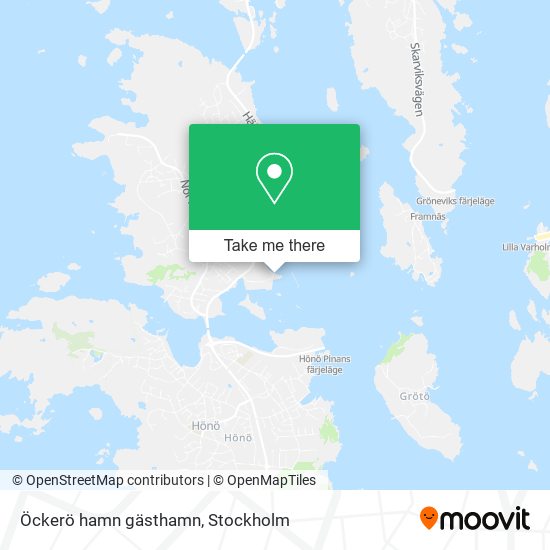 Öckerö hamn gästhamn map