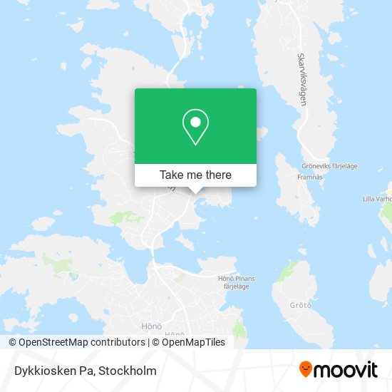 Dykkiosken Pa map