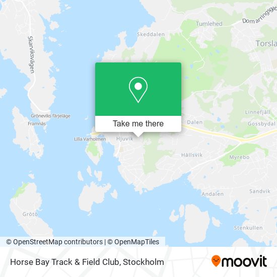 Horse Bay Track & Field Club map