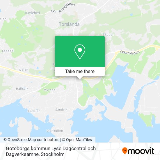 Göteborgs kommun Lyse Dagcentral och Dagverksamhe map