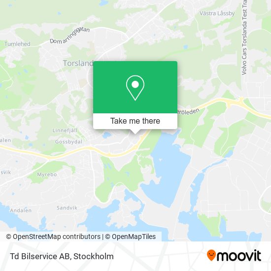 Td Bilservice AB map