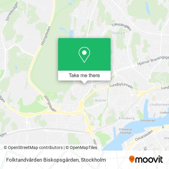 Folktandvården Biskopsgården map