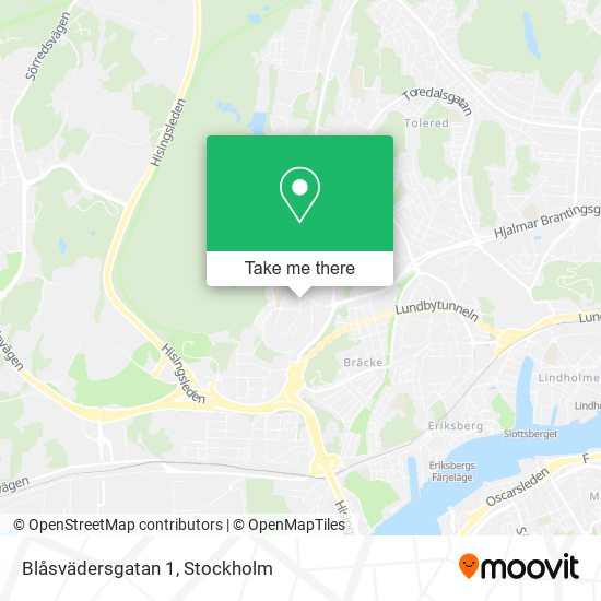 Blåsvädersgatan 1 map