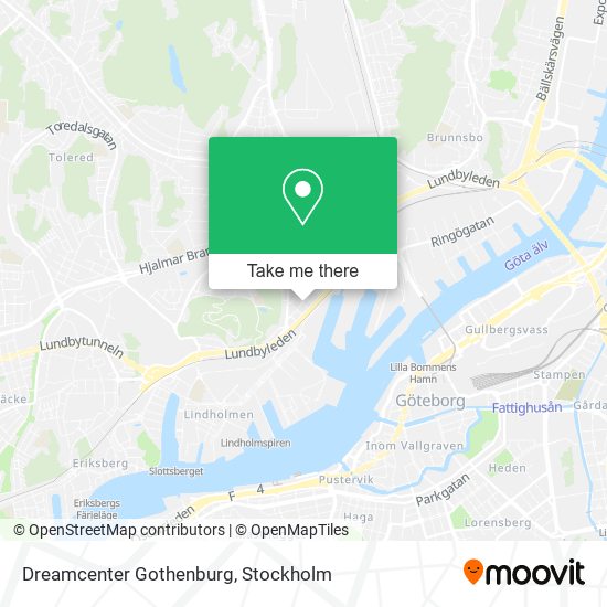 Dreamcenter Gothenburg map