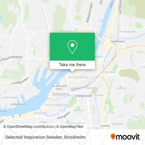 Selected Inspiration Sweden map