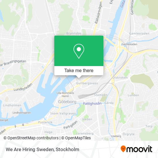 We Are Hiring Sweden map