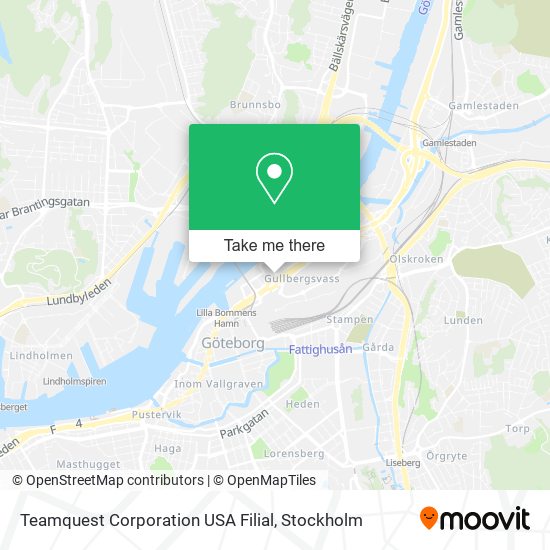 Teamquest Corporation USA Filial map