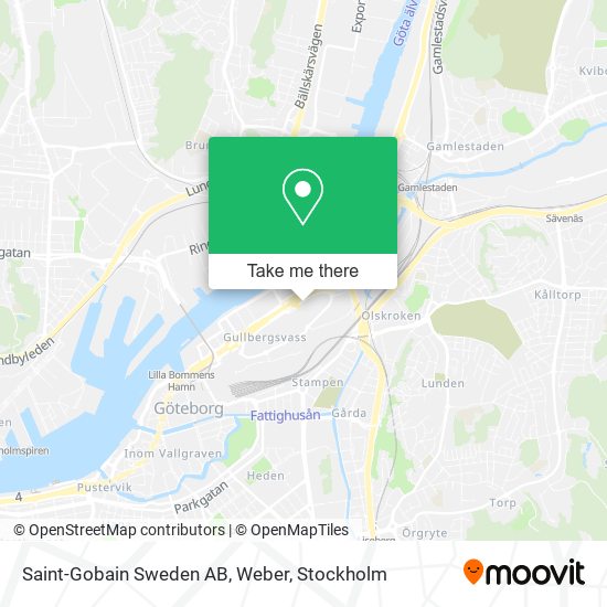 Saint-Gobain Sweden AB, Weber map