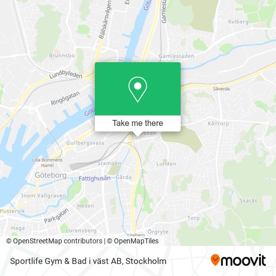 Sportlife Gym & Bad i väst AB map