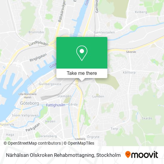 Närhälsan Olskroken Rehabmottagning map