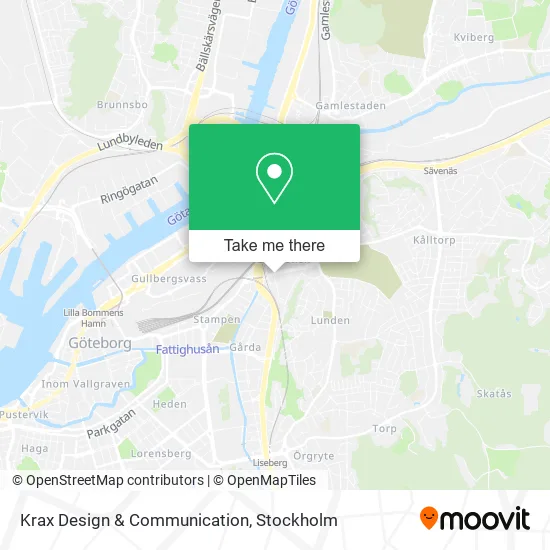 Krax Design & Communication map