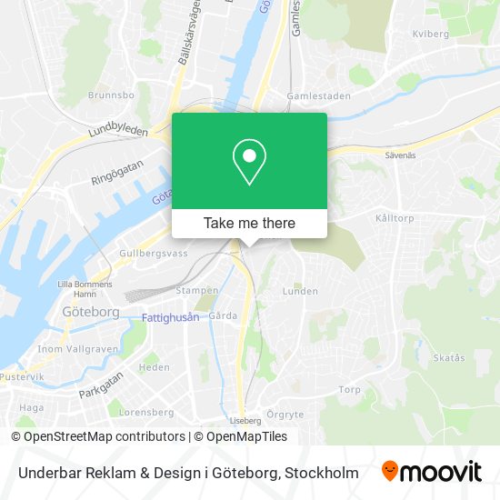 Underbar Reklam & Design i Göteborg map
