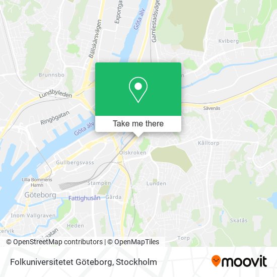 Folkuniversitetet Göteborg map