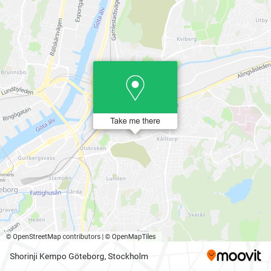 Shorinji Kempo Göteborg map