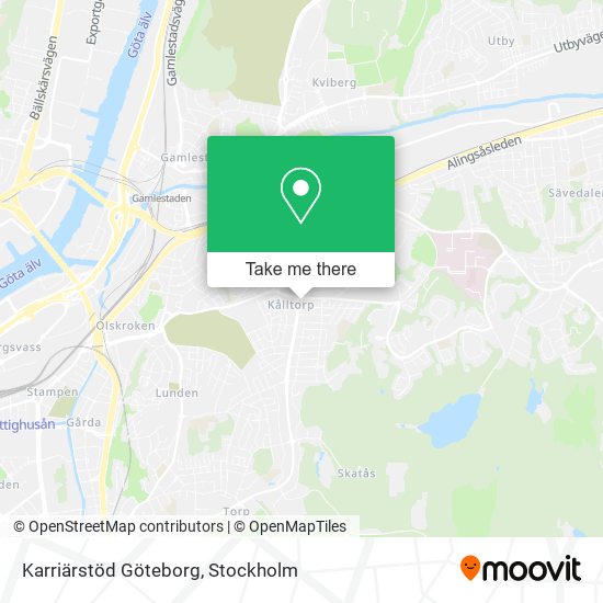 Karriärstöd Göteborg map