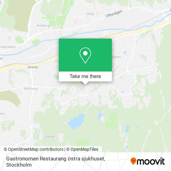 Gastronomen Restaurang östra sjukhuset map