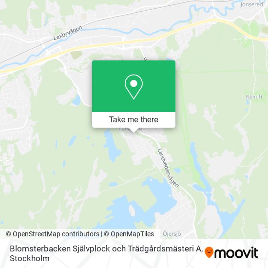 Blomsterbacken Självplock och Trädgårdsmästeri A map