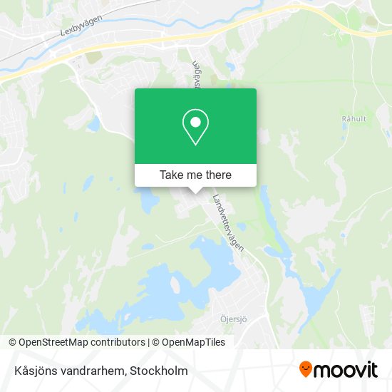 Kåsjöns vandrarhem map