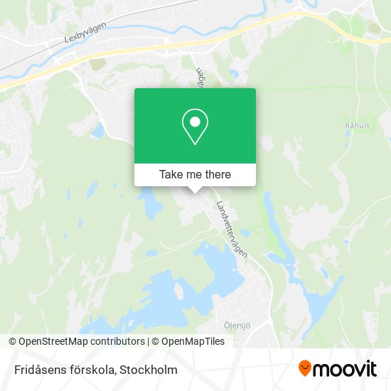 Fridåsens förskola map