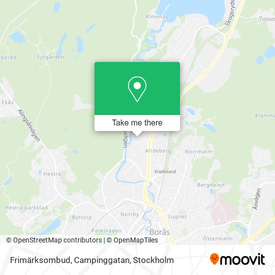 Frimärksombud, Campinggatan map