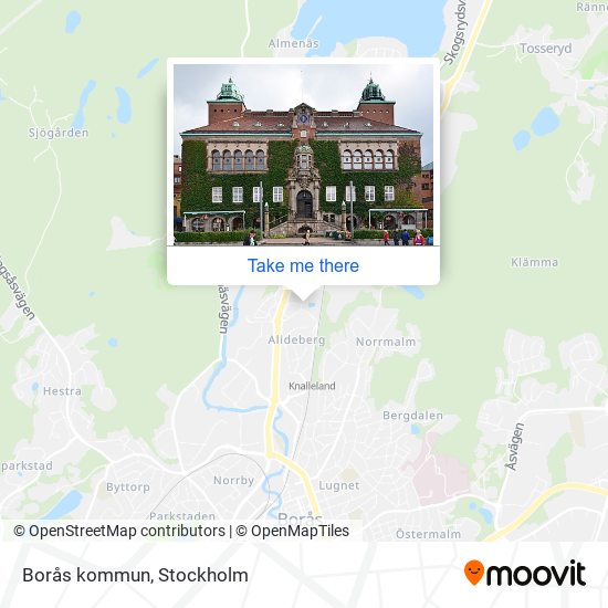 Borås kommun map