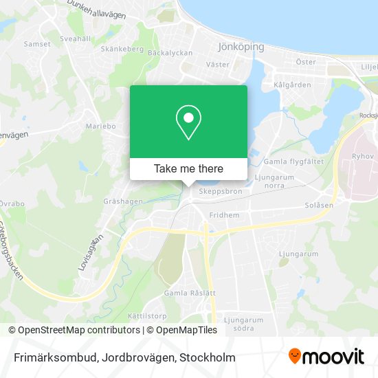 Frimärksombud, Jordbrovägen map