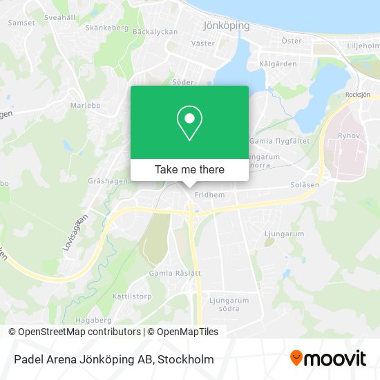 Padel Arena Jönköping AB map