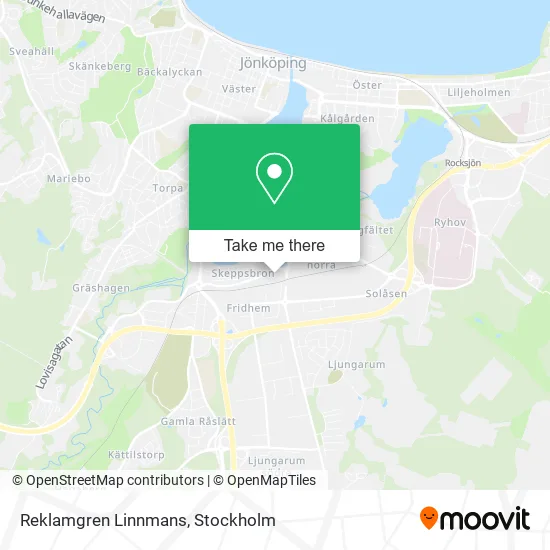 Reklamgren Linnmans map