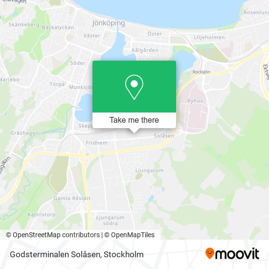 Godsterminalen Solåsen map