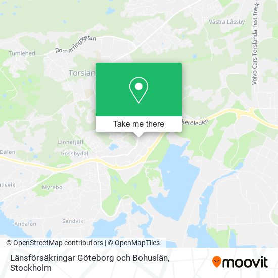 Länsförsäkringar Göteborg och Bohuslän map