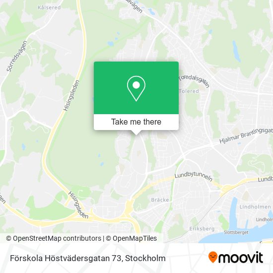 Förskola Höstvädersgatan 73 map