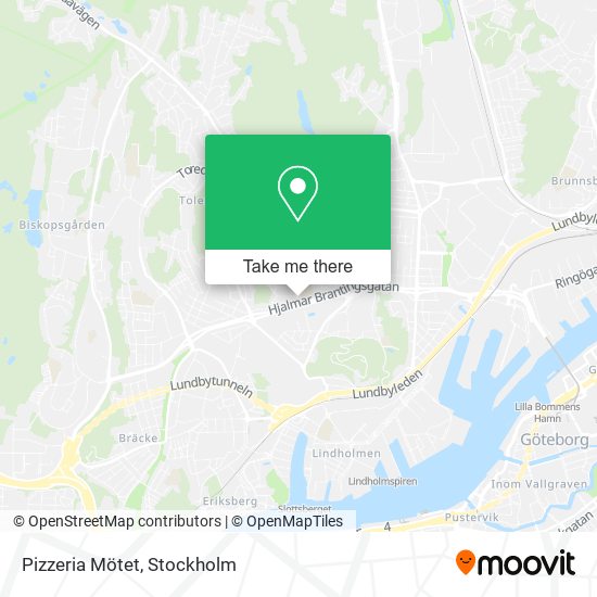 Pizzeria Mötet map