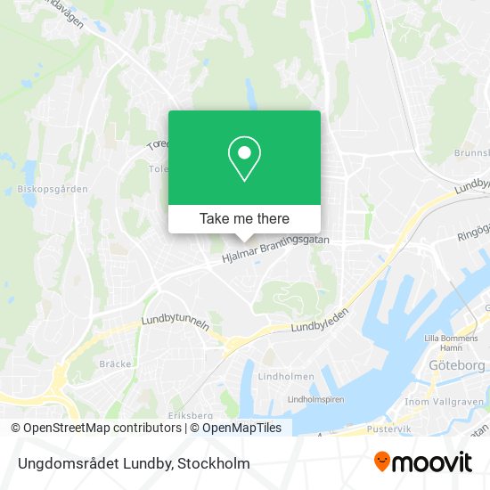 Ungdomsrådet Lundby map