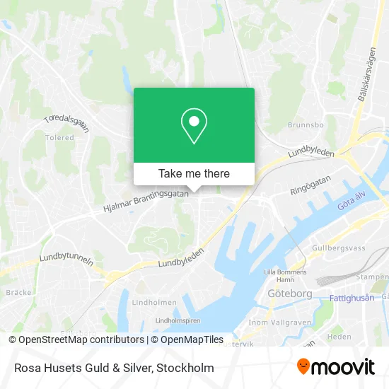 Rosa Husets Guld & Silver map