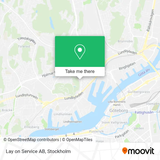 Lay on Service AB map