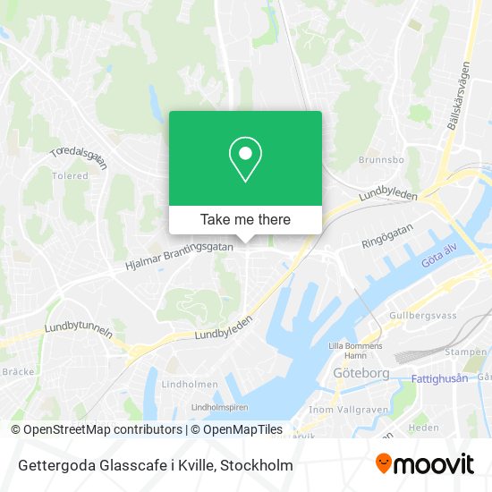 Gettergoda Glasscafe i Kville map