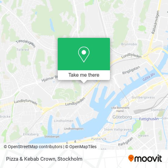 Pizza & Kebab Crown map