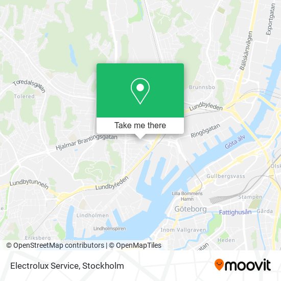 Electrolux Service map